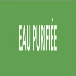 Panneau EAU PURIFIÉE 312x52mm (10 ADHE Taliaplast 730188