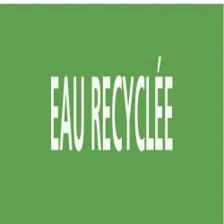 Panneau EAU RECYCLEE 156X26 MARQUAGE T Taliaplast 732189