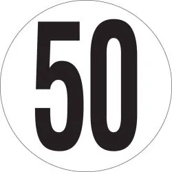 Panneau VITESSE LIMITEE A 50 KM/H PS C Taliaplast 628241