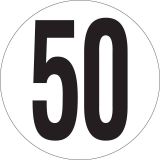 Panneau VITESSE LIMITEE A 50 KM/H ADHE Taliaplast 628242