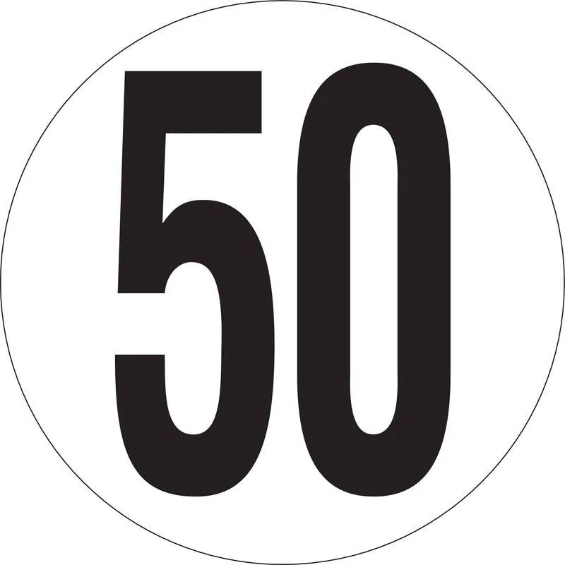 Panneau VITESSE LIMITEE A 50 KM/H ADHE Taliaplast 628242