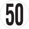 Panneau VITESSE LIMITEE A 50 KM/H ADHE Taliaplast 628242