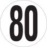 Panneau VITESSE LIMITEE A 80 KM/H PS C Taliaplast 628221