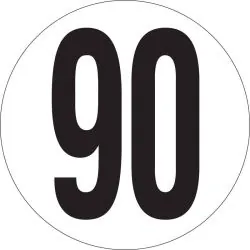 Panneau VITESSE LIMITEE A 90 KM/H MAGN Taliaplast 628233