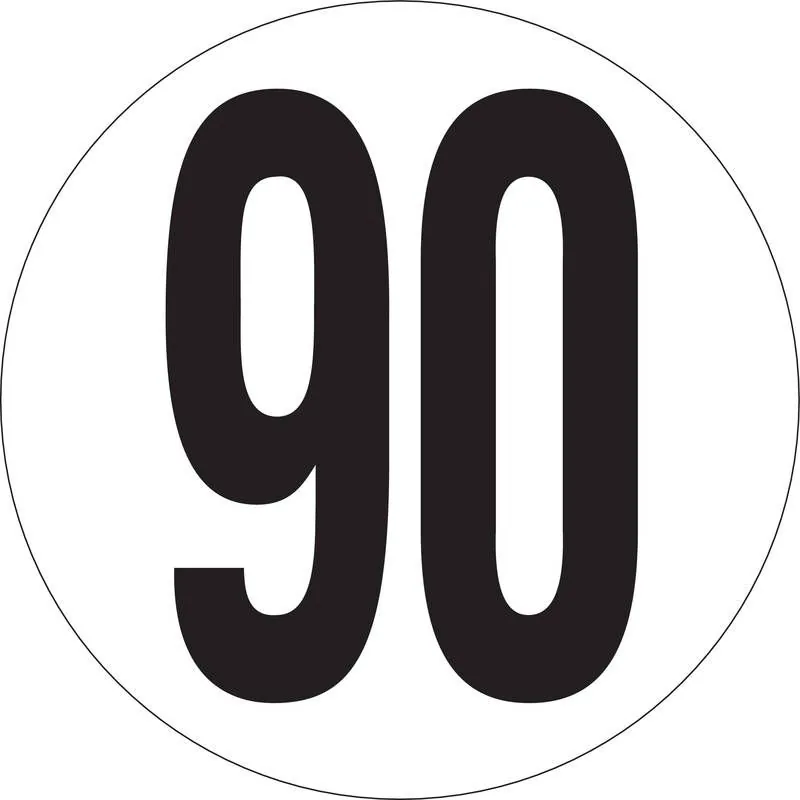 Panneau VITESSE LIMITEE A 90 KM/H MAGN Taliaplast 628233