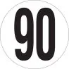 Panneau VITESSE LIMITEE A 90 KM/H MAGN Taliaplast 628233
