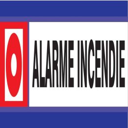 Panneau ALARME INCENDIE D-SIGN 180X45 Taliaplast 630101