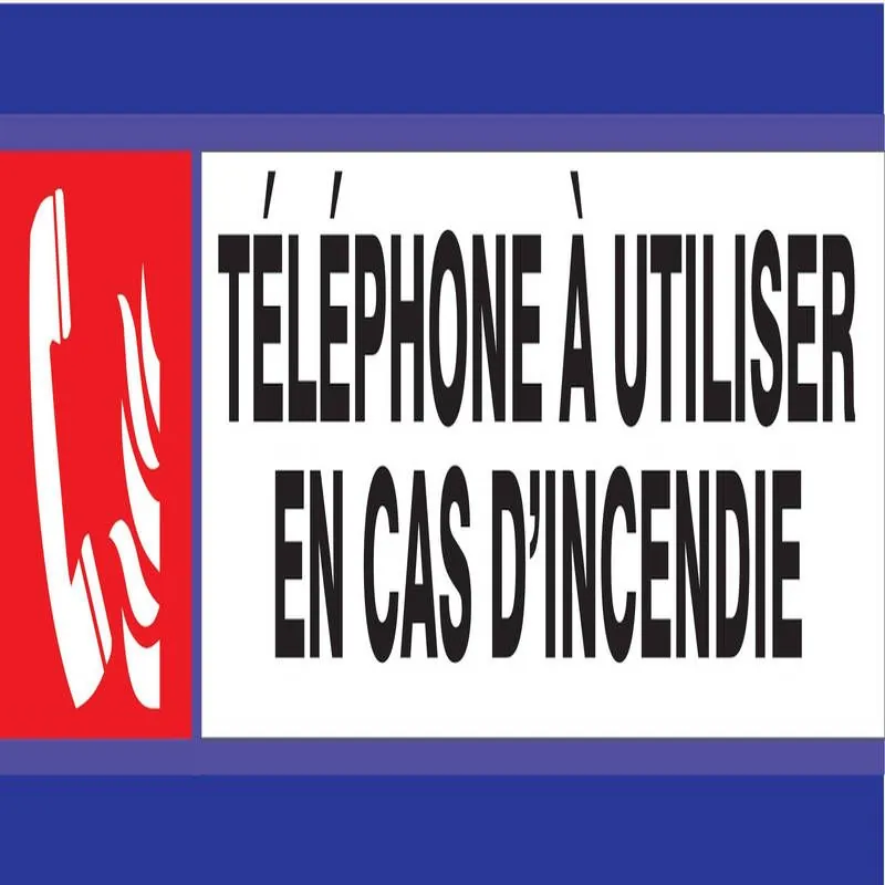 Panneau TELEPHONE D'INCENDIE D-SIGN 18 Taliaplast 630105