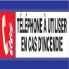 Panneau TELEPHONE D'INCENDIE D-SIGN 18 Taliaplast 630105