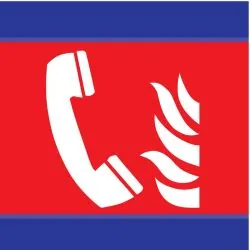 Panneau TELEPHONE INCEND.100x100 D-SIG Taliaplast 637105
