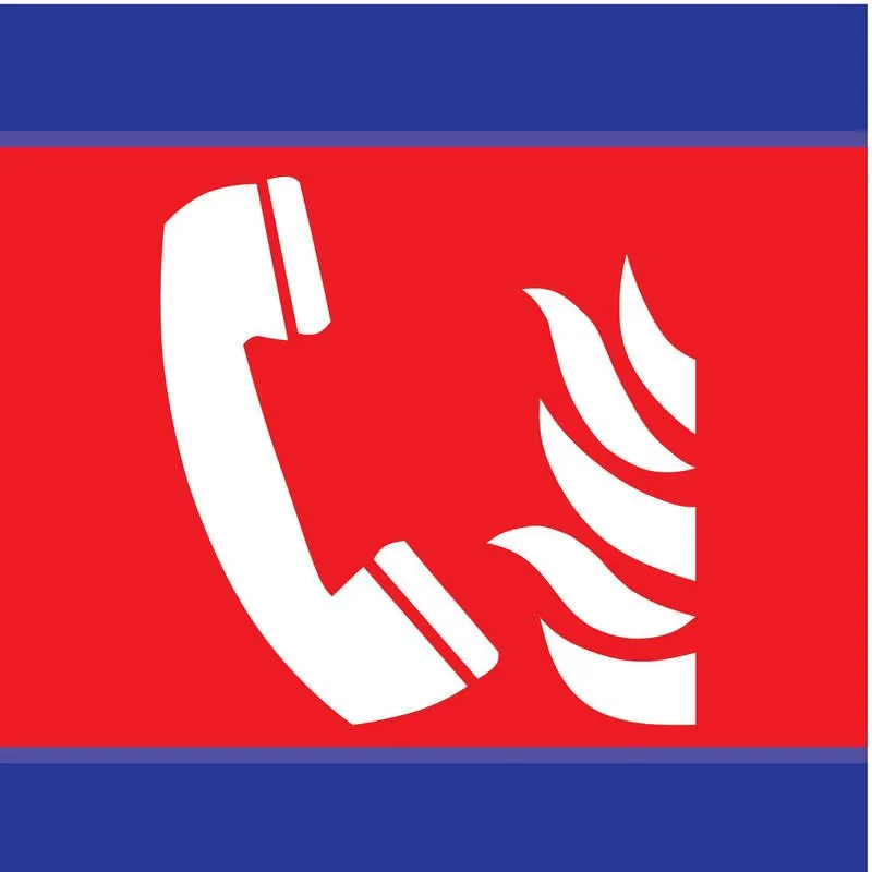Panneau TELEPHONE INCEND.100x100 D-SIG Taliaplast 637105