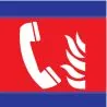 Panneau TELEPHONE INCEND.100x100 D-SIG Taliaplast 637105