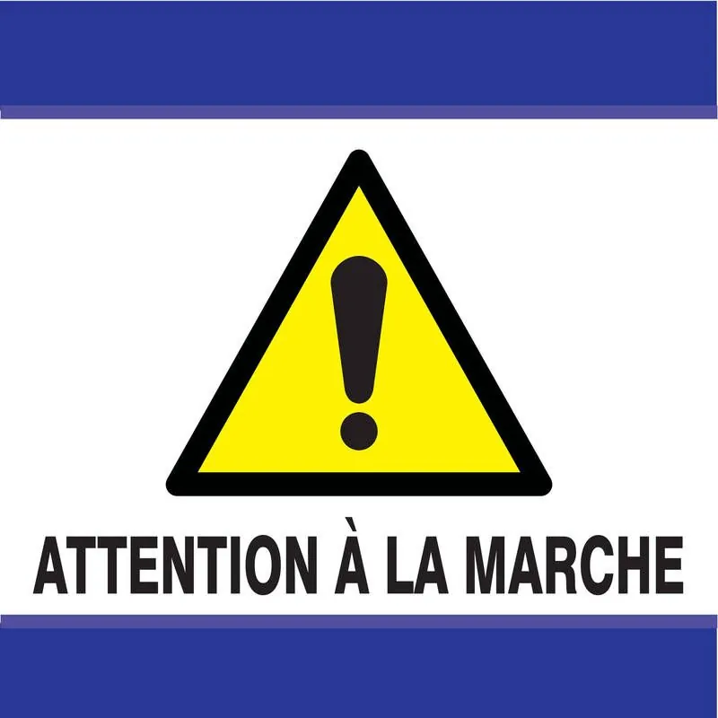 Panneau ATTENTION A LA MARCHE D-SIGN 1 Taliaplast 637301