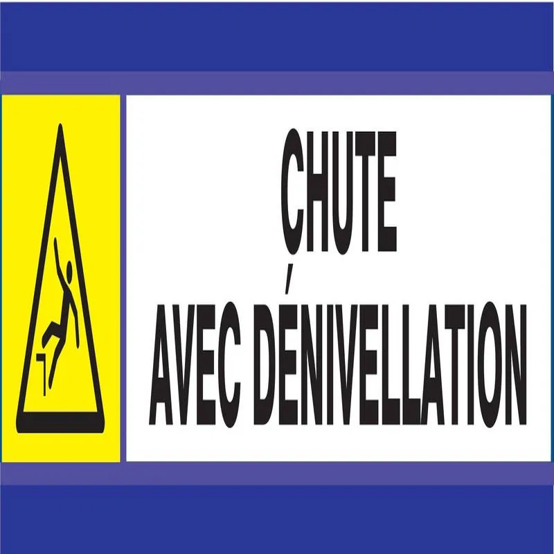 Panneau DANGER RISQUE DE CHUTE D-SIGN Taliaplast 630304