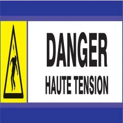 Panneau DANGER HAUTE TENSION D-SIGN 18 Taliaplast 630306