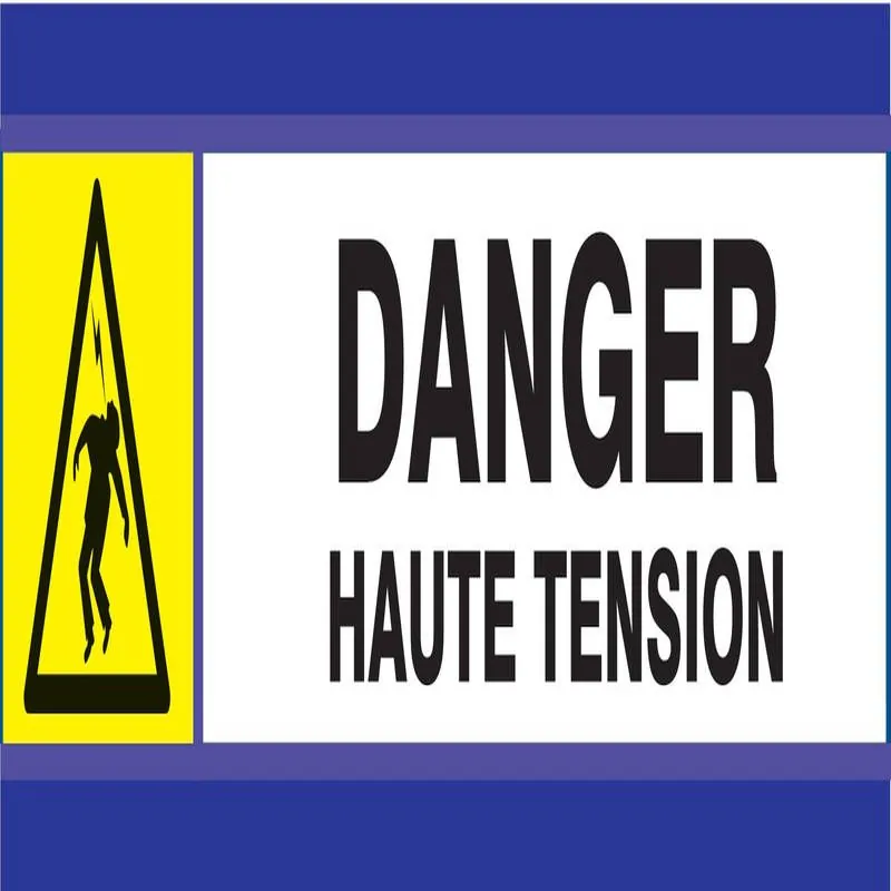 Panneau DANGER HAUTE TENSION D-SIGN 18 Taliaplast 630306