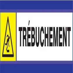 Panneau DANGER RISQUE DE TREBUCHEMENT Taliaplast 630307