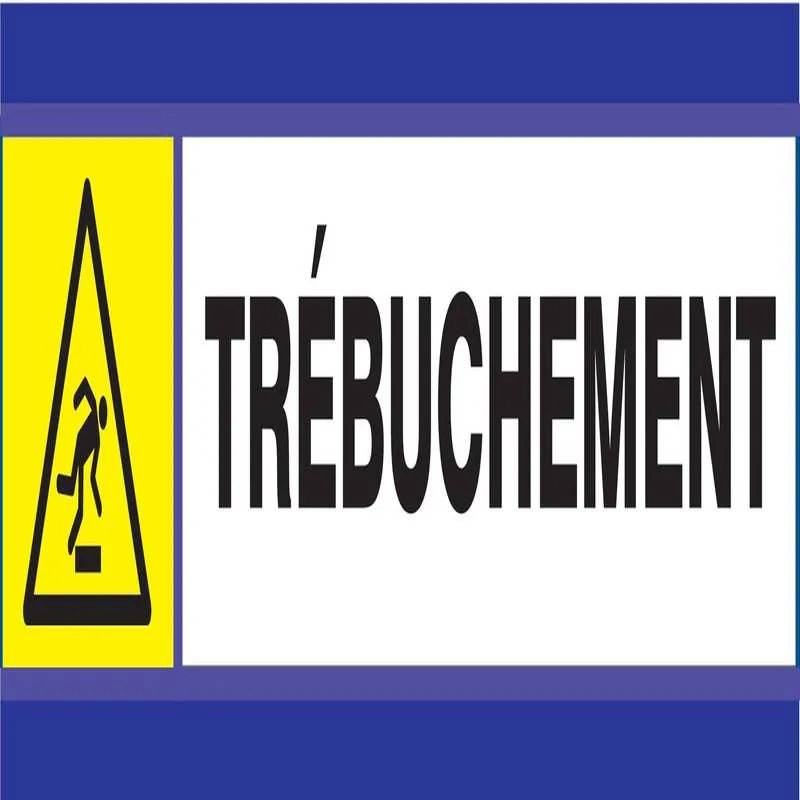 Panneau DANGER RISQUE DE TREBUCHEMENT Taliaplast 630307