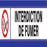 Panneau DEFENSE DE FUMER D-SIGN 180X45 Taliaplast 630201