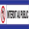 Panneau INTERDIT AU PUBLIC D-SIGN 180X Taliaplast 630203