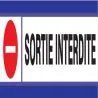 Panneau SORTIE INTERDITE D-SIGN 180X45 Taliaplast 630204