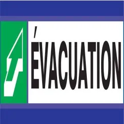 Panneau EVACUATION D-SIGN 180X45 Taliaplast 630402