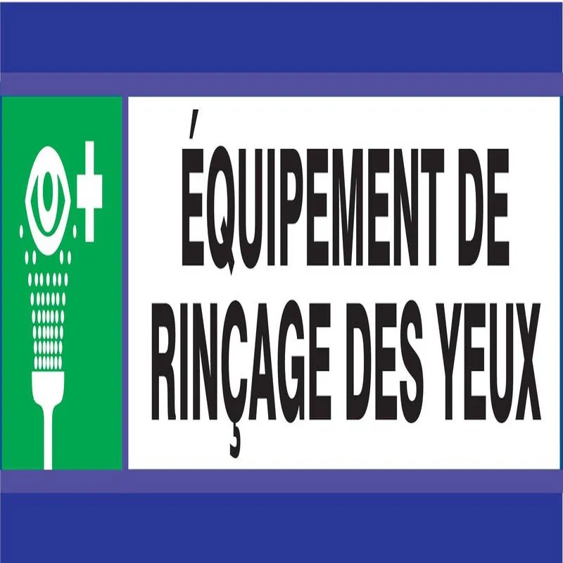 Panneau EQUIPEMENT DE RINCAGE DES YEUX Taliaplast 630404
