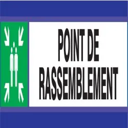 Panneau POINT DE RASSEMBLEMENT D-SIGN Taliaplast 630407
