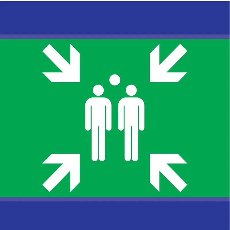 Panneau POINT DE RASSEMBLEMENT D-SIGN Taliaplast 637407
