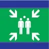 Panneau POINT DE RASSEMBLEMENT D-SIGN Taliaplast 637407