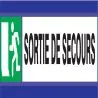 Panneau SORTIE DE SECOURS D-SIGN 180X4 Taliaplast 630408