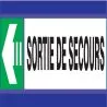 Panneau SORTIE SECOURS FLECHE A GAUCHE Taliaplast 630410
