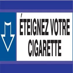 Panneau ETEIGNEZ VOTRE CIGARETTE D-SIG Taliaplast 630504