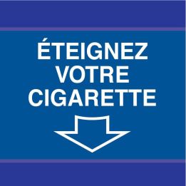 Panneau ETEIGNEZ VOTRE CIGARETTE D-SIG Taliaplast 637504