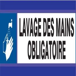 Panneau LAVAGE DES MAINS OBLIGATOIRE D Taliaplast 630501