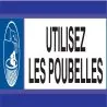 Panneau UTILISEZ LES POUBELLES D-SIGN Taliaplast 630503