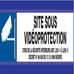 Panneau ESPACE SURVEILLE D-SIGN 180X45 Taliaplast 630637