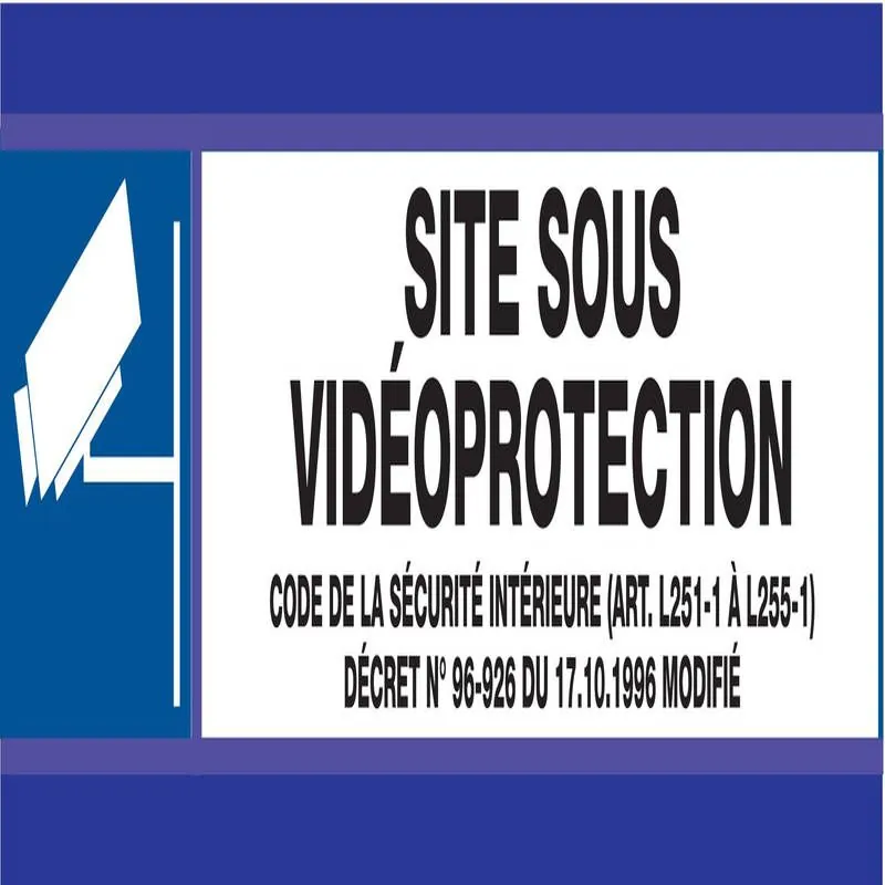 Panneau ESPACE SURVEILLE D-SIGN 180X45 Taliaplast 630637