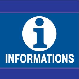 Panneau INFORMATIONS D-SIGN 100x100 Taliaplast 637615