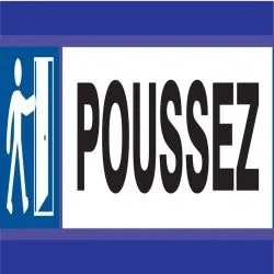 Panneau POUSSEZ D-SIGN 180X45 Taliaplast 630617