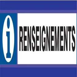 Panneau RENSEIGNEMENTS D-SIGN 180X45 Taliaplast 630620