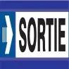 Panneau SORTIE FLECHE A DROITE D-SIGN Taliaplast 630627