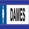 Panneau TOILETTES DAMES D-SIGN 180X45 Taliaplast 630633