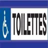 Panneau TOILETTES HANDICAPES D-SIGN 18 Taliaplast 630634