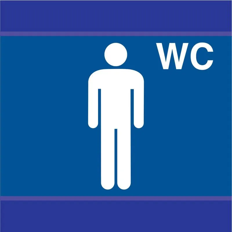 Panneau TOILETTES HOMMES D-SIGN 100X10 Taliaplast 637635