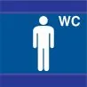 Panneau TOILETTES HOMMES D-SIGN 100X10 Taliaplast 637635