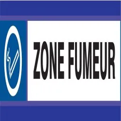 Panneau ZONE FUMEURS D-SIGN 180X45 Taliaplast 630636