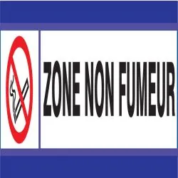 Panneau ZONE NON FUMEURS D-SIGN 180X45 Taliaplast 630639