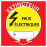 Panneau EXTINCTEUR FEUX ELECTRIQUES NO Taliaplast 628121