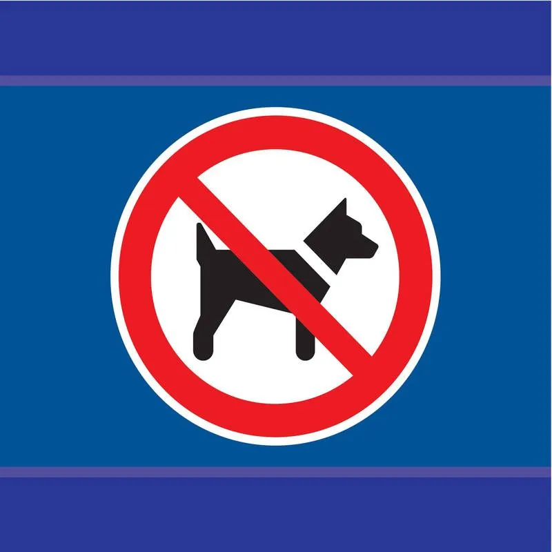 Panneau INTERDIT AUX CHIENS D-SIGN 100 Taliaplast 637205